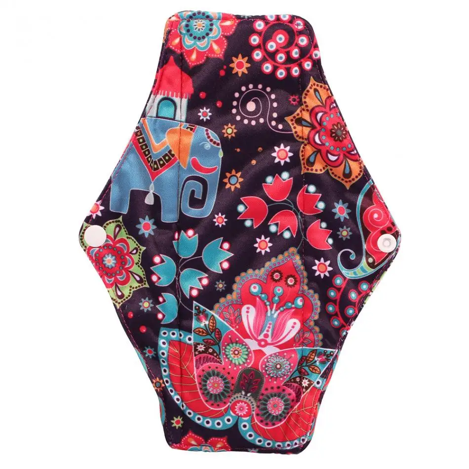 1 шт многоразовая гигиеническая прокладка ткань из бамбукового древесного угля менструальная прокладка гигиеническое полотенце моющиеся трусики менструальная прокладка размер M 25*18 см