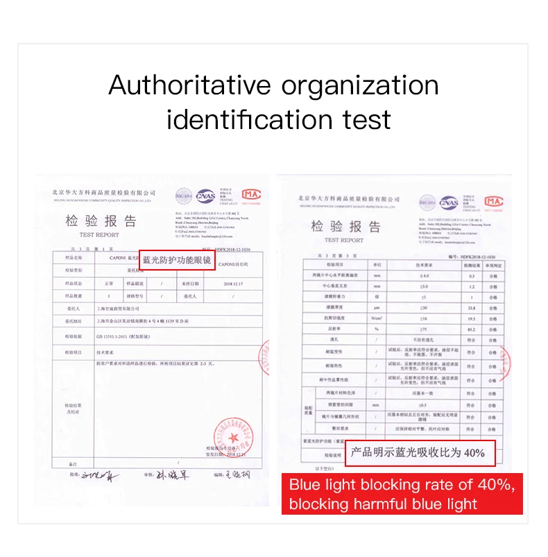 Очки для чтения с защитой от голубого излучения CAPONI, компьютерные очки, синий светильник, блокирующие очки, высокое качество, светильник, вес, очки J6101