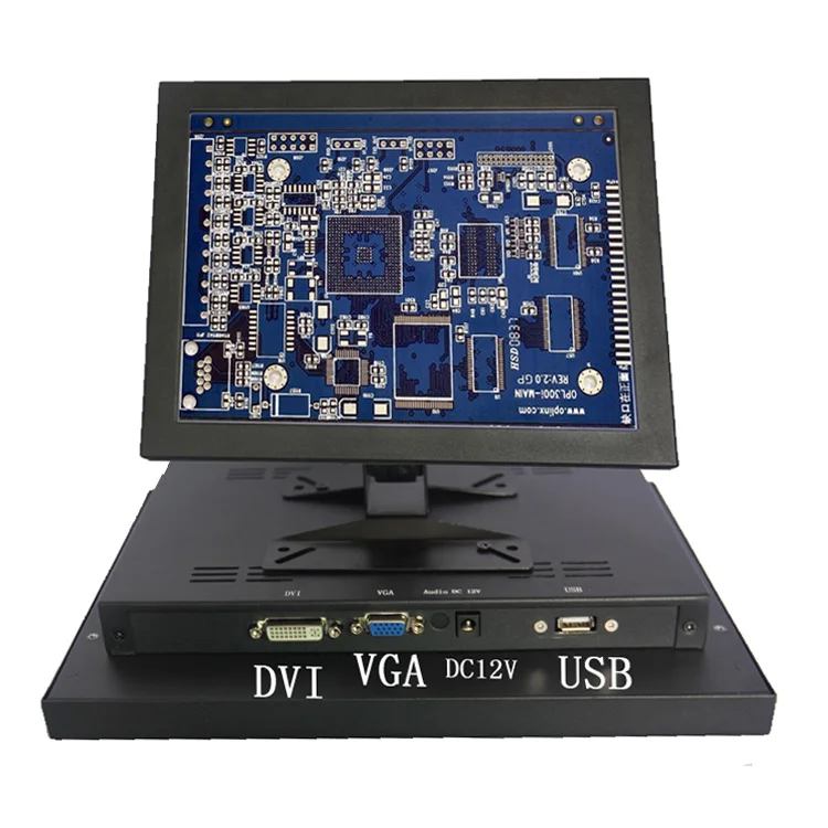E & M 12 дюймов 800*600 ЖК дисплей сенсорный экран USB монитор Дисплей VGA DVI для Xbox PS4 Raspberry