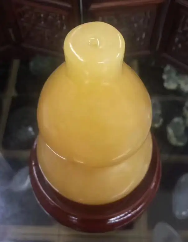 

Товары новинка натуральный нефритовый рисовый топаз Hulu Ferro украшение 10 см домашний офис мебель фэн шуй