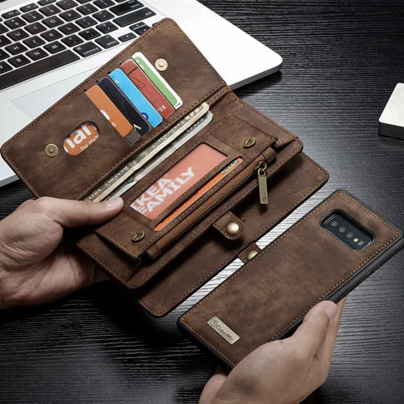 Кожаный чехол бумажник для Samsung Galaxy S7 Edge S8 S10 S20 Plus S10E 6 7 11Pro Max Note 8 9 20 Ultra|Бамперы| |