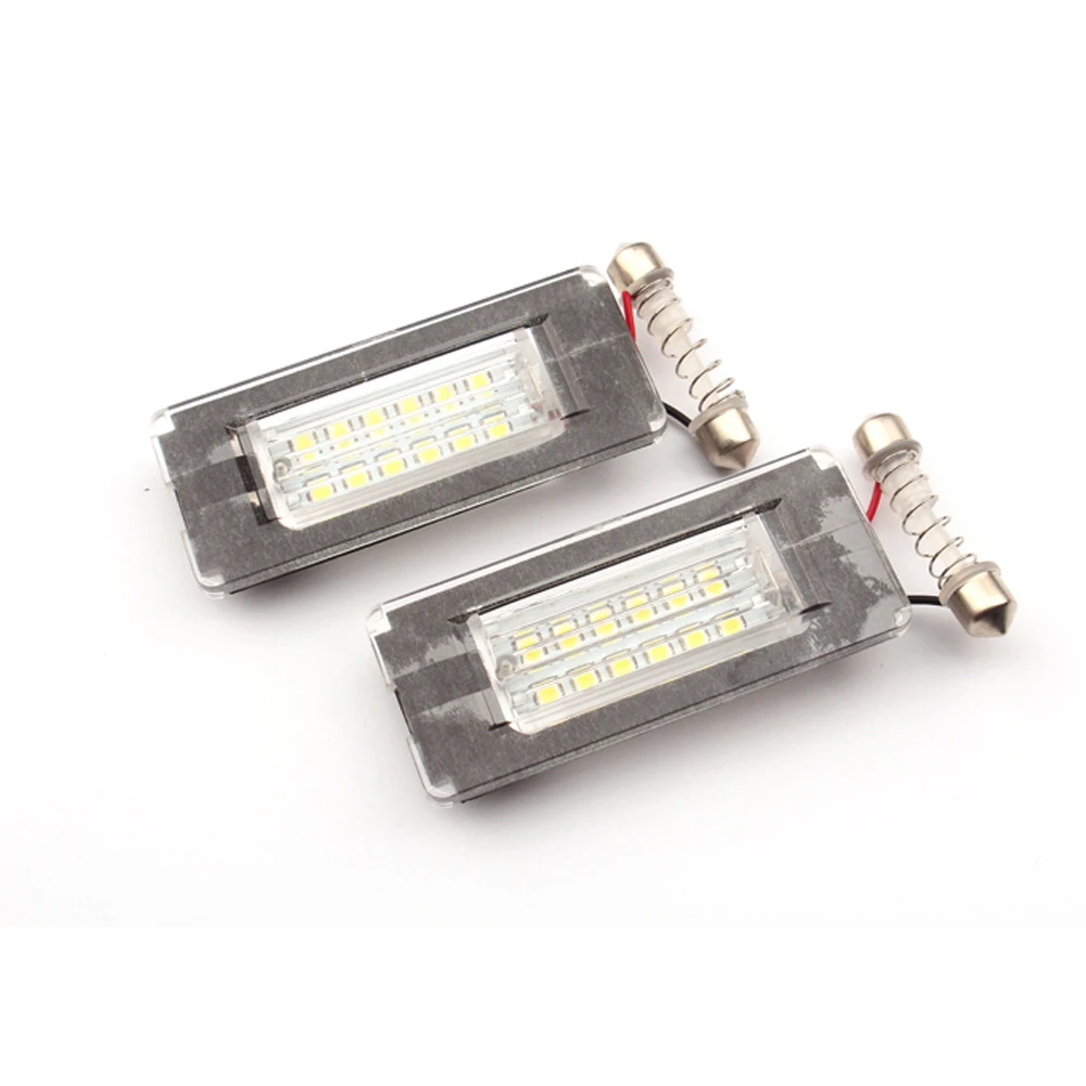 2 шт. белый светодиод номерной знак светильник 18 SMD-3528 источник света авто лампы