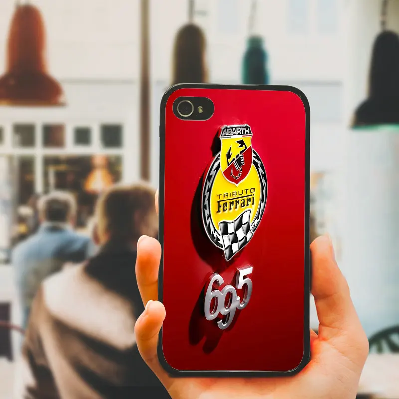 Mobile Phone Cases Hard PC TPU Plastic Cover Protect for iphone 8 7 6 6S Plus X XR XS Max 5S 5 SE 4 4S Case Hot Fiat Abarth Logo |
