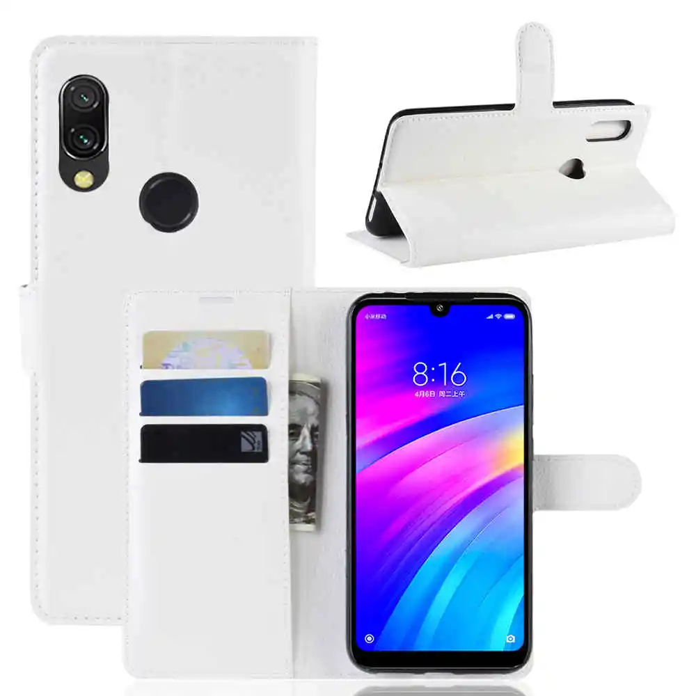Чехол-книжка из искусственной кожи для Xiaomi Redmi 7 | Мобильные телефоны и аксессуары