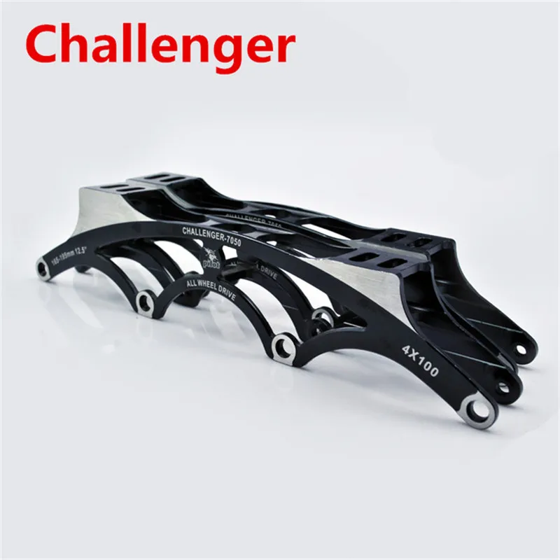 Race Base Challenger Inline Speed Skate Frame, 4X90 4X100 4X110mm, 165mm 180mm 195mm For PowerSlide PS CT 4 wheels Racing