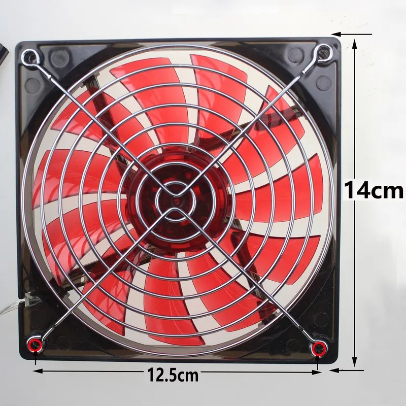 10 Pieces Gdstime 14cm Fan Iron Net Steel Chrome Metal Computer PC Fan Grill Mounting Finger Guard Protection 140mm images - 6