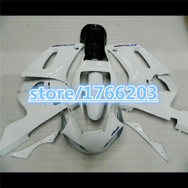

White full fairing kit for YZF 98 99 00 01 02 R6 yzf r6 1998 1999 2000 2001 2002 white YZF R6 98-02 abs fairingsBBF