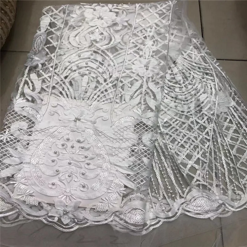 Cassiel Green african lace fabric high quality french guipure 2019 new arrival sequins for party | Дом и сад