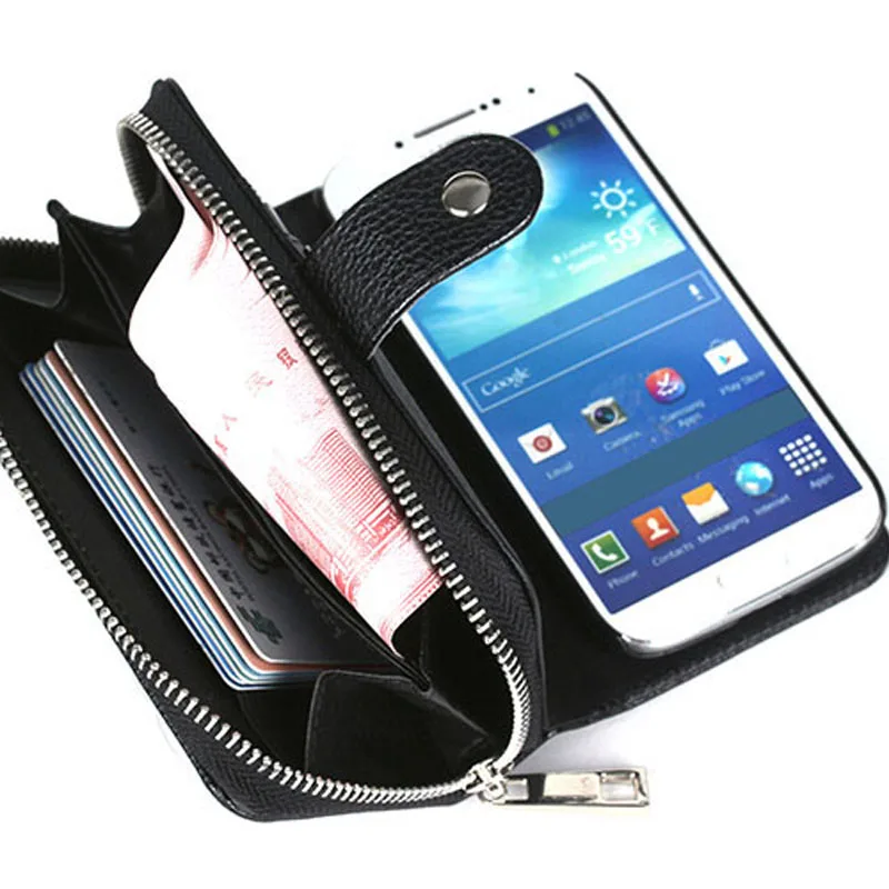 Чехол из искусственной кожи в стиле ретро для Samsung Galaxy S4 i9500 сумка на молнии