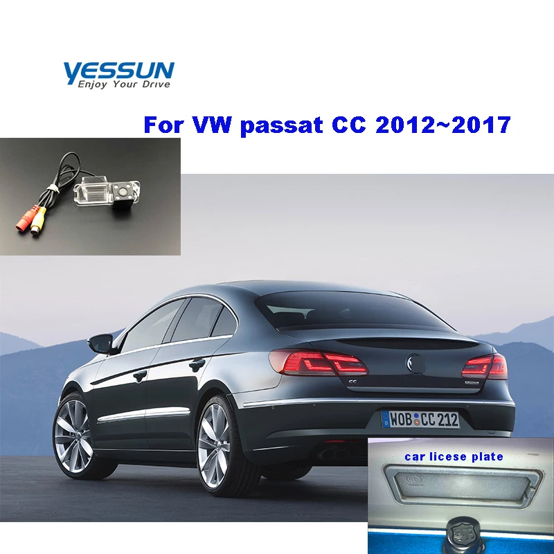 Yessun HD CCD Ночное Видение автомобиль заднего вида Реверсивный для Volkswagen passat CC 2012 ~ 2017