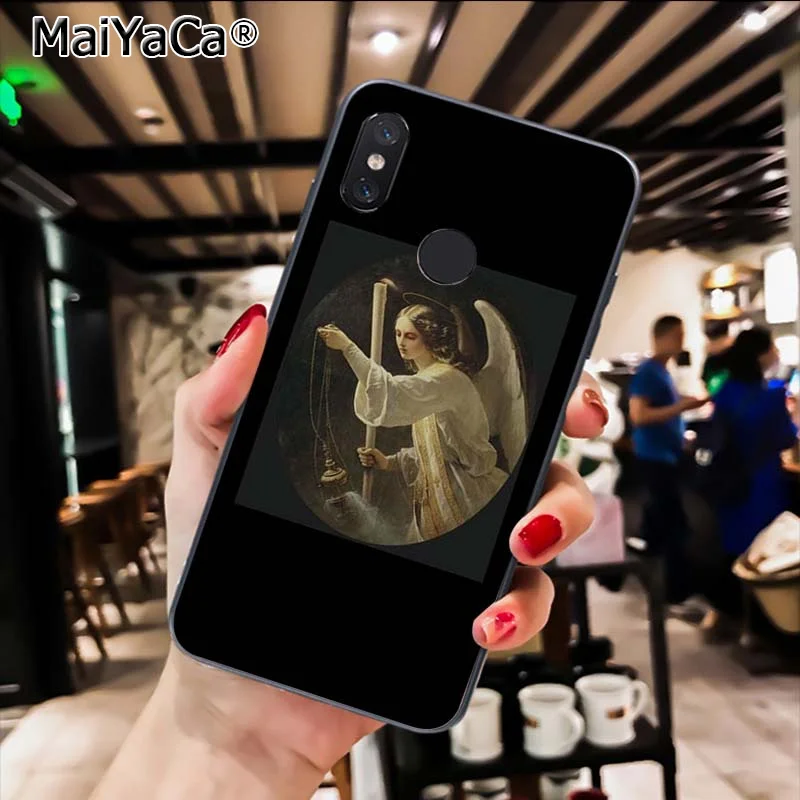 MaiYaCa забавная картина маслом сделано искусство селфи чехол для телефона Xiaomi Mi6 Mi8