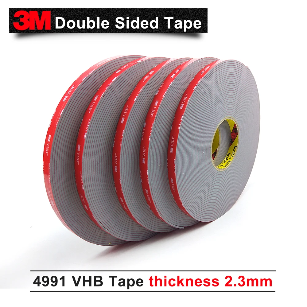 Двухсторонняя лента 3M VHB 4991/акриловый клей/Отличная долговечность/15 мм * 16 5 м