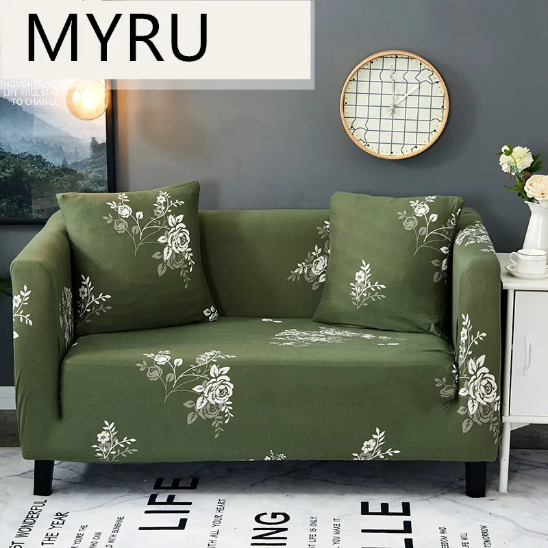 

Classic Floral Sofa Slipcovers Tight Wrap All-inclusive Slip-resistant Elastic Cubre Sofa Towel Corner Sofa Cover Couch Cover
