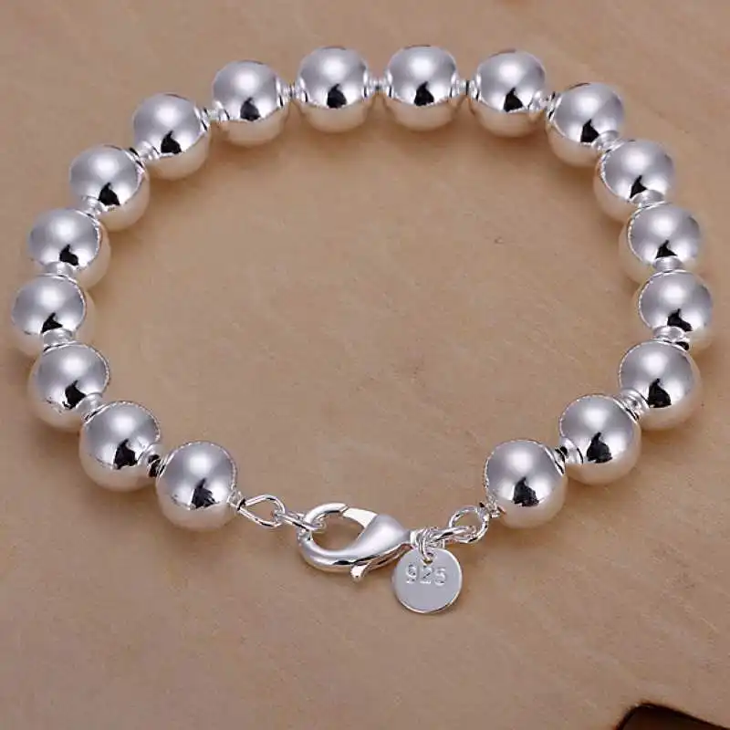 Free shipping 925 sterling silver jewelry bracelet fine fashion ball top quality wholesale and retail SMTH136 | Украшения и