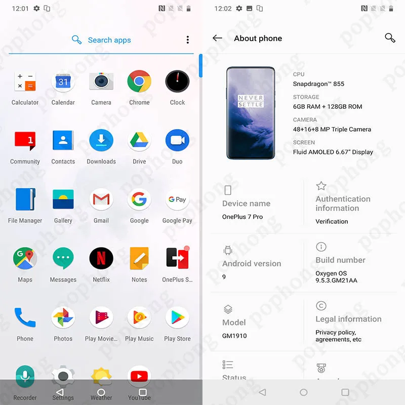 Оригинальный мобильный телефон Oneplus 7 Pro глобальная прошивка экран 6 67 дюйма 4000 мАч