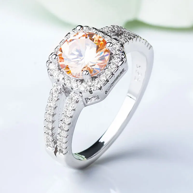 H: HYDE, классическое, 9 цветов, 1Ct, AAA, CZ, обручальное кольцо для Wom, очаровательное кольцо с кубическим цирконием, ювелирные изделия, вечерние, подарок, anillos mujer