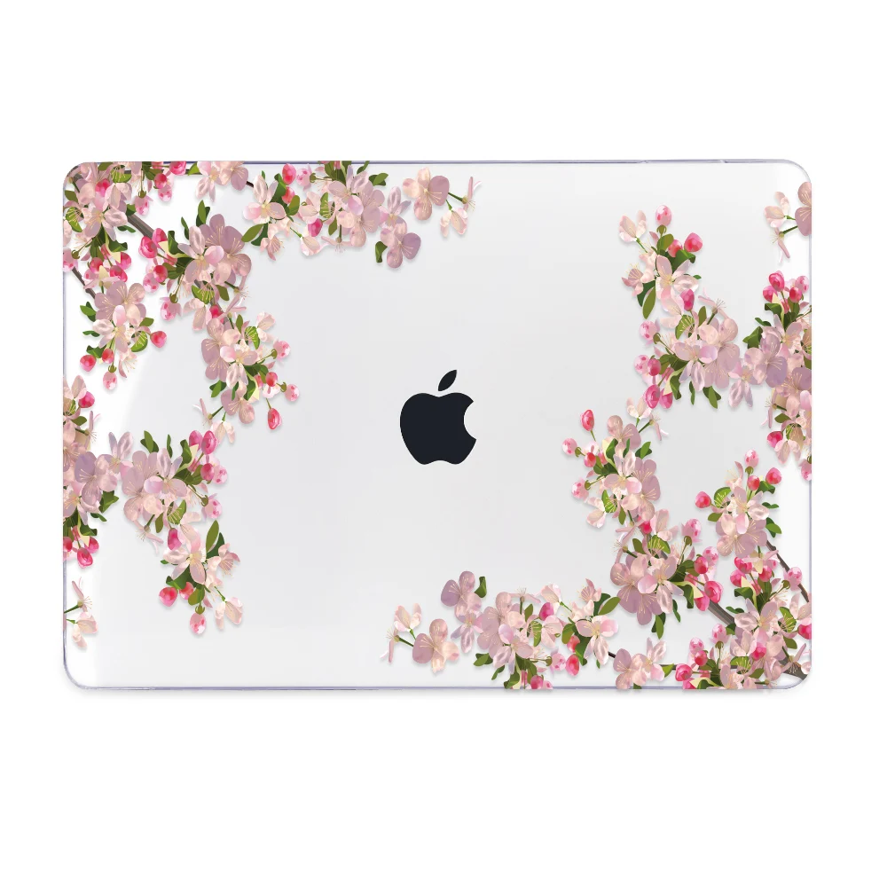 Flowers Laptop Case for Apple MacBook Pro Air Retina 11 12 13 15 Inch Touch bar Hard Cover Shell Sleeve with Free Gift
