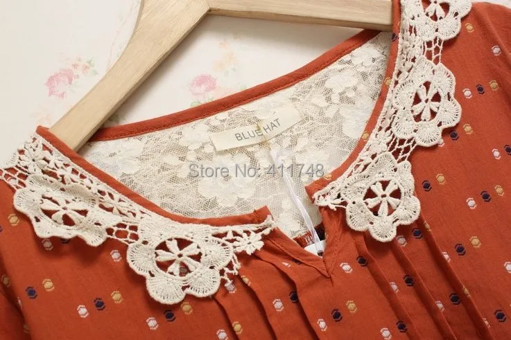 Женская рубашка в стиле девушки Мори 2015 кружевные топы с коротким рукавом и