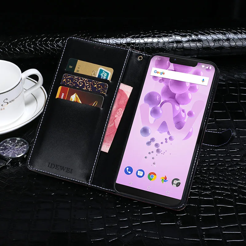 Чехол Wiko View 2 Go Роскошный кожаный флип-чехол для View2 защитный чехол телефона с