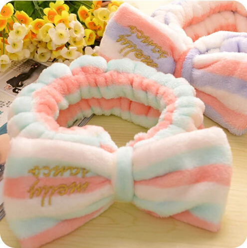 1 шт. бархатная лента для волос из микрофибры|dot dots|makeup cleanmakeup makeup |