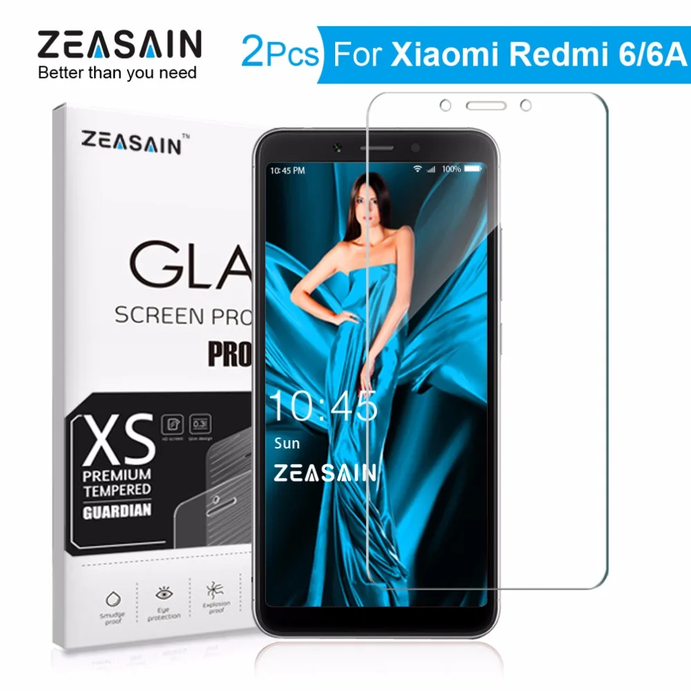 

Оригинальная защитная пленка для экрана ZEASAIN для Xiaomi Redmi 6 Xiomi Redmi 6A из закаленного стекла 9H с защитой от царапин