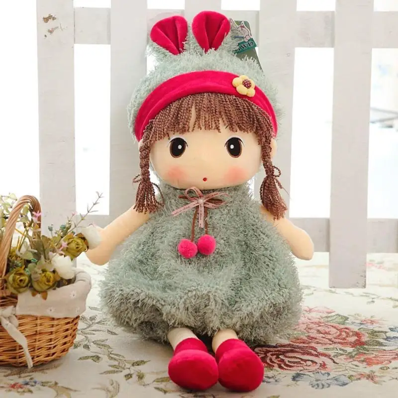 Мягкие куклы тряпичная кукла мягкая для девочек милая плюшевая модель детский подарок на день рождения Рождество милые куклы игрушки Дети милые забавные