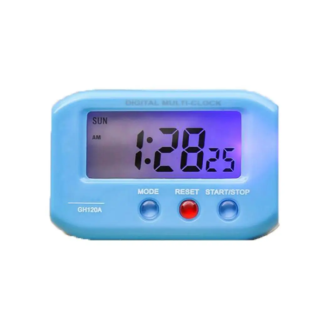 ЖК дисплей цифровой будильник Дата Настольные часы LED Повтор квадратная функция