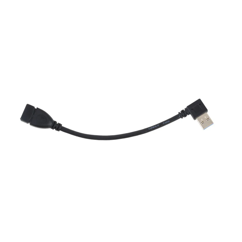 Оптовая продажа 1 шт. USB 3 0 Мужской A к женскому 90 градусов удлинитель Кабель для