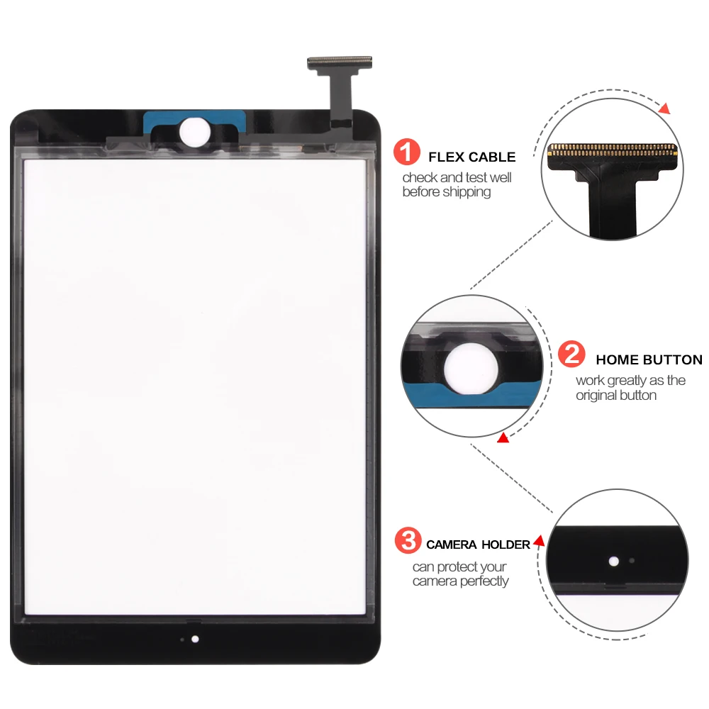 Сенсорный экран для iPad Mini 3 Mini3 A1599 A1600 A1601 7 9 сенсорный дигитайзер сенсор с разъемом
