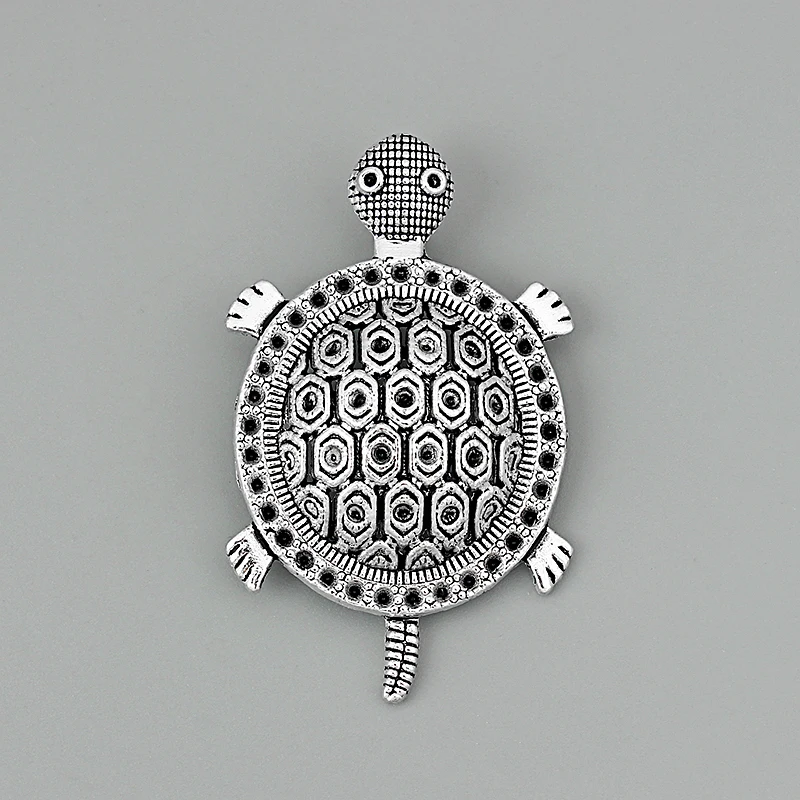 

10PCS Large Tone Metal Animal Tortoise Charms Turtle Pendants for DIY Necklace Findings Jewelry