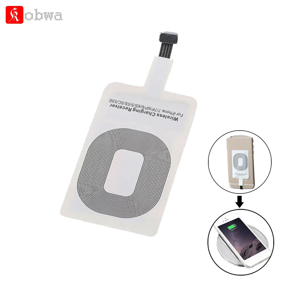 Kobwa супер тонкий Qi стандартный микро USB интерфейс беспроводной зарядный приемник