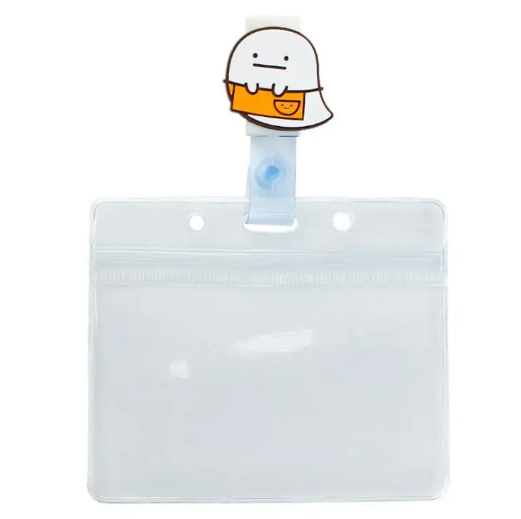 1 шт. милый аниме Sumikko Gurashi угловой прозрачный выдвижной значок катушка ID Имя карты