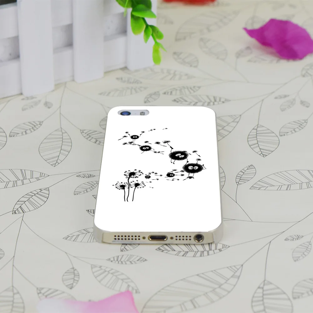 C3819 Flying Susuwatari Прозрачный Жесткий Тонкий чехол для Apple IPhone 4 4S 4G 5 5G 5S SE 5C 6 6S Plus |