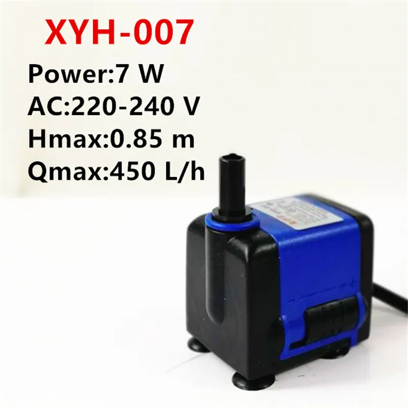 3/4/7/8/15W 220V Ультра-тихий погружной водяной насос фонтана фильтр фонтан аквариумный водяной насос воздуха садок для рыбы