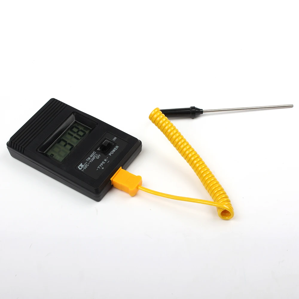 TM-902c измеритель температуры tm902c цифровой термометр+ зонд термопары+ игольчатый зонд термопары 0-1300 градусов