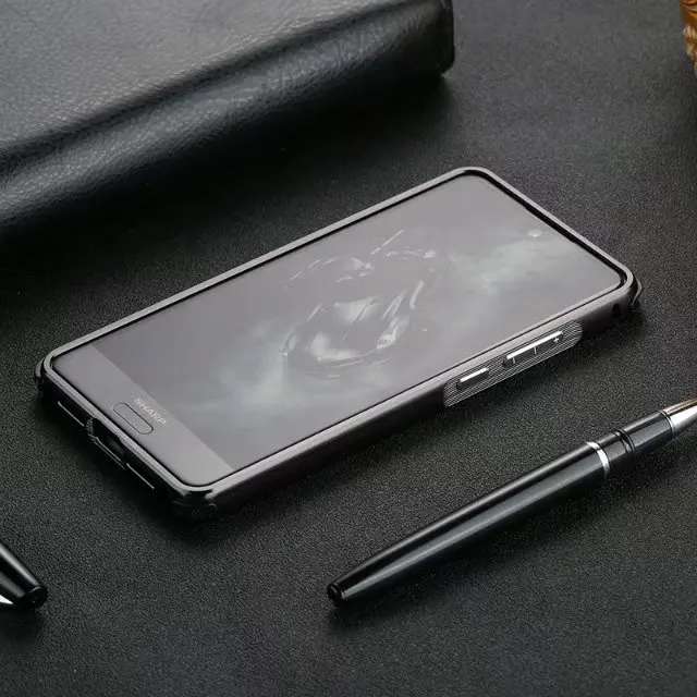 Чехол для SHARP AQUOS S2 металлический алюминиевый бампер+ матовый Гибридный чехол из углеродного волокна 2 в 1 противоударный чехол для задней панели