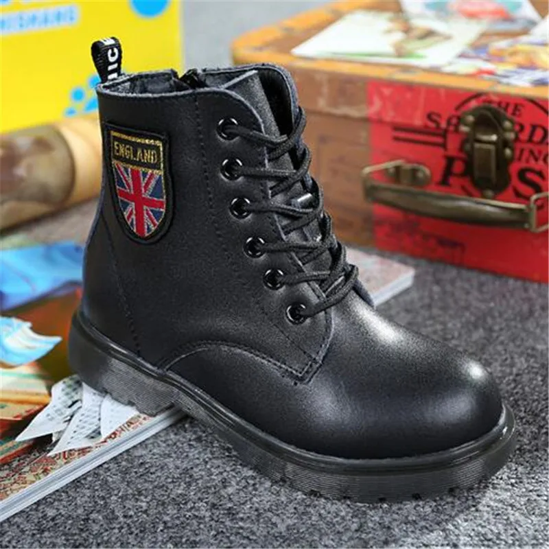 Детская обувь Коллекция 2017 года Сезон зима осень Модные детские мотоциклетные