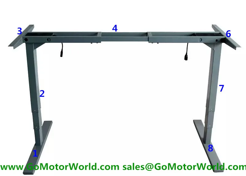 Электрический высоте Рабочий стол мини высота 623 мм Максимальная 1268 35 мм/сек.