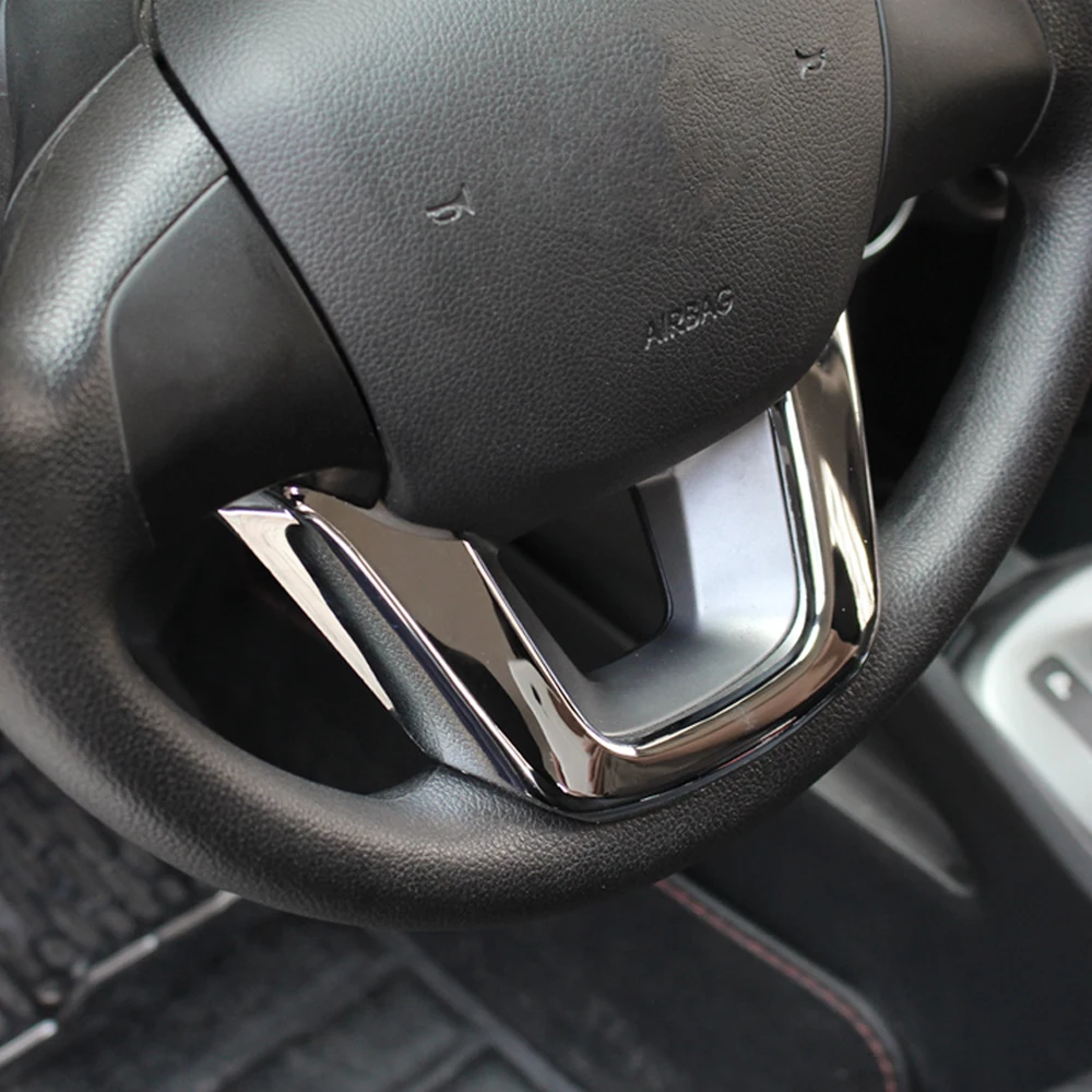 ABS Хромированная Накладка для украшения рулевого колеса наклейка KIA RIO K2 2011 2012 2013
