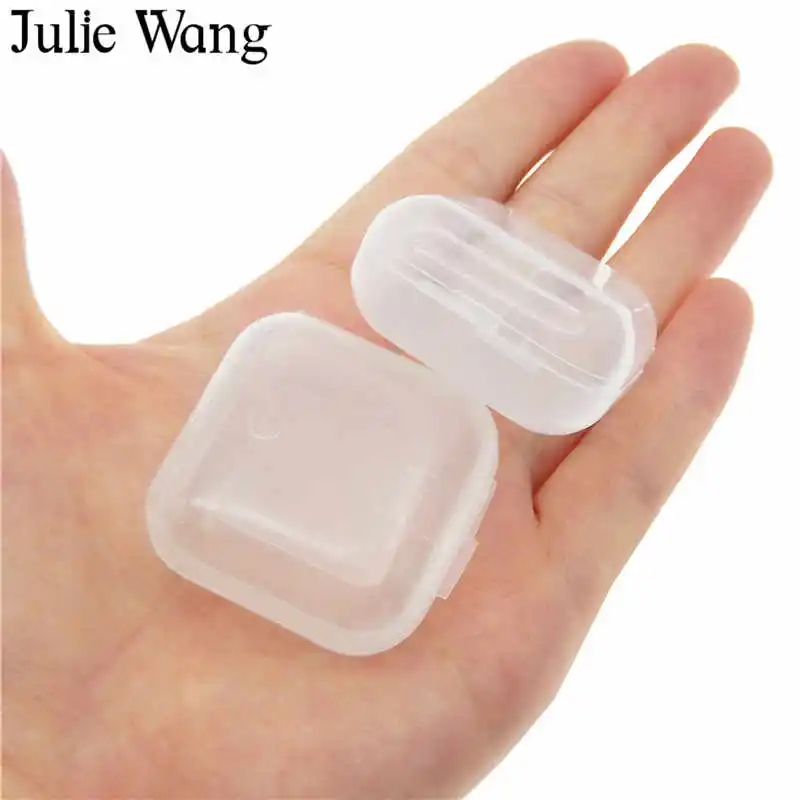 Пластиковая коробка для хранения слизи Julie Wang 10 шт. круглые квадратные контейнеры