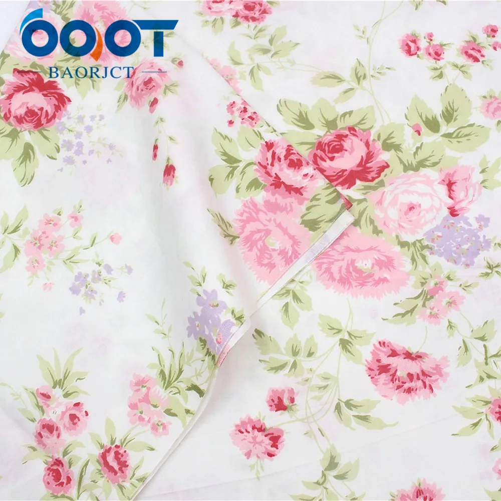 OOOT BAORJCT 178215 50 см * 160 4 стиля на выбор Цветочная хлопчатобумажная ткань сделай сам