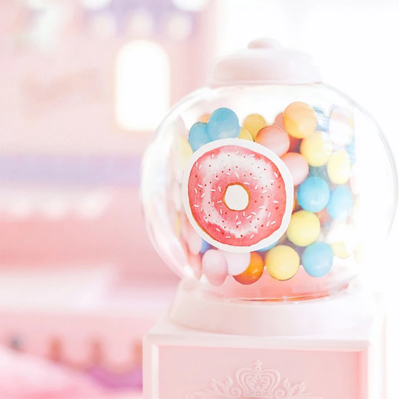 45 шт./кор. розовая милая девочка маленькие предметы Клейкая Бумажная Наклейка для