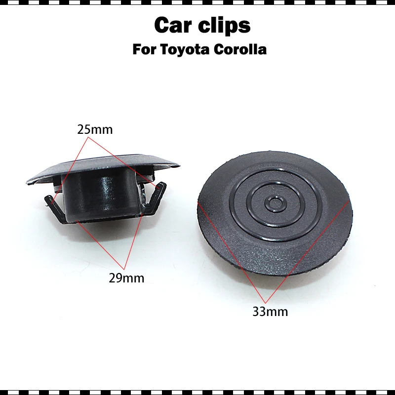 

10Pcs Quality Car Plastic Bottom Side Skirts Hole Plugs Fasteners Set For Toyota Camry Corolla Highlander RAV4 Carlo Lacaille