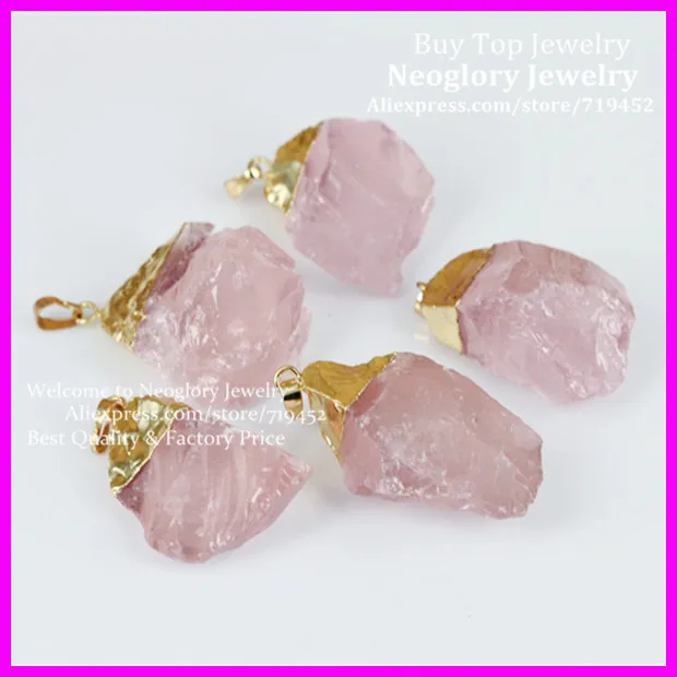 5 шт. Высокое качество специальные Натуральный камень грубый Розовый Каменный