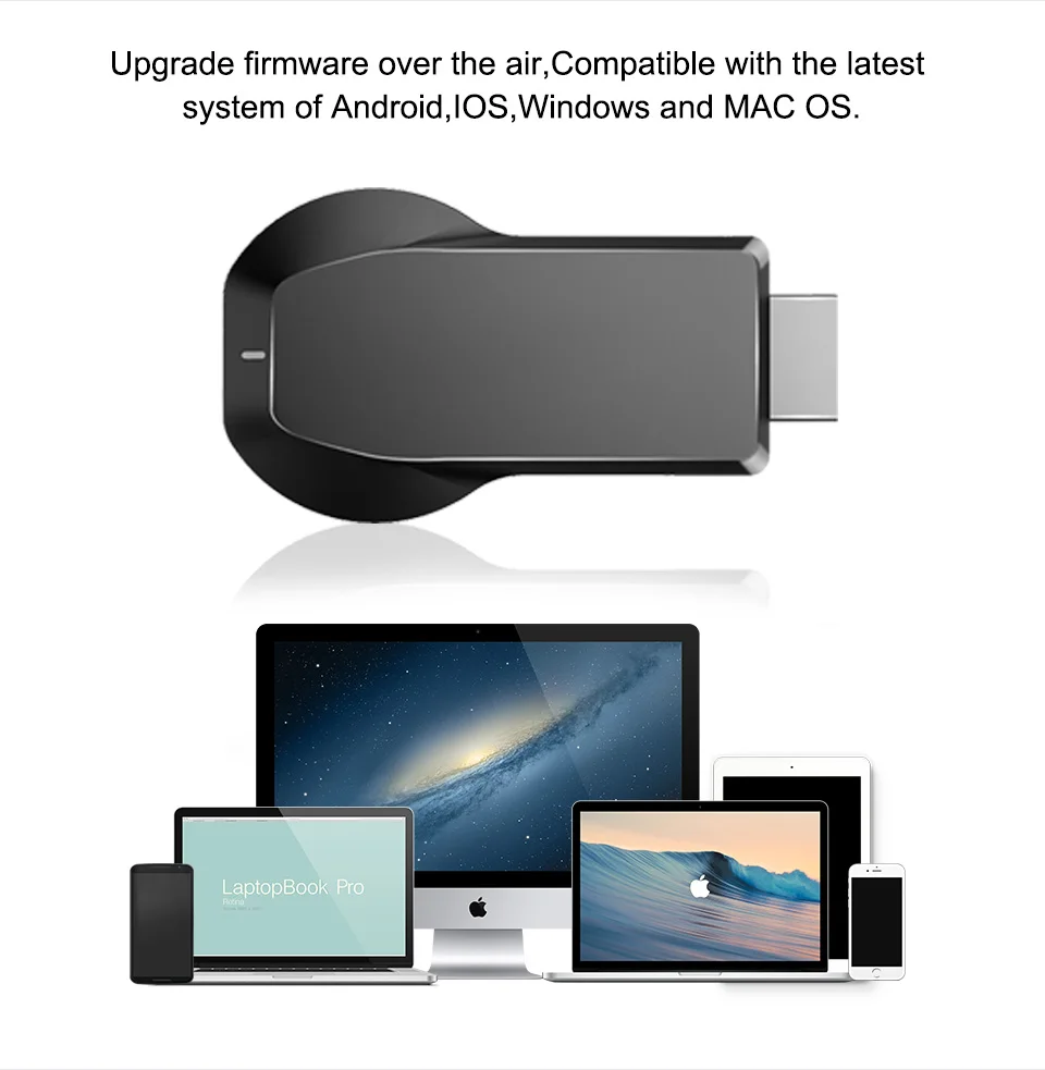 Anycast 2 4G 5G 4K беспроводной HDMI Android tv stick Mirascreen Miracast Airplay приемник Wifi Dongle mirror Screen Streamer