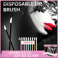 20pcs disposable eye shadow stick makeup gloss wand lipstick mascara stick brush girl makeup tools women makeup applicator