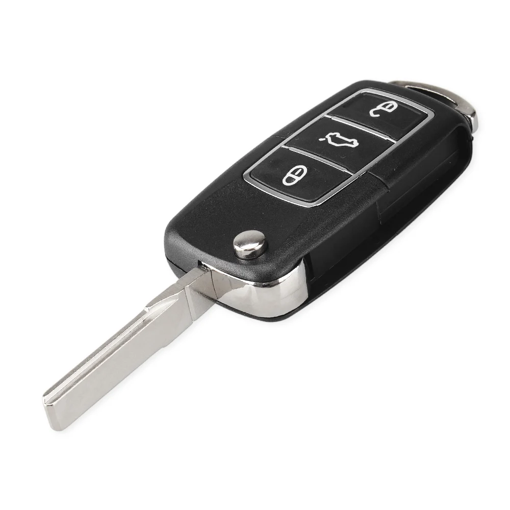 5 Кнопок Dandkey 3 кнопки чехол для выкидного ключа для Volkswagen Vw Jetta Golf Passat Beetle Polo Bora Fob складной пульт дистанционного ключа чехол с логотипом - Количество кнопок: 5 Кнопок