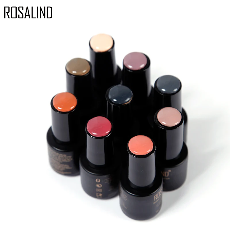 Белая силиконовая этикетка ROSALIND 25 шт./лот наклейка для гель-лака цветная пуговица