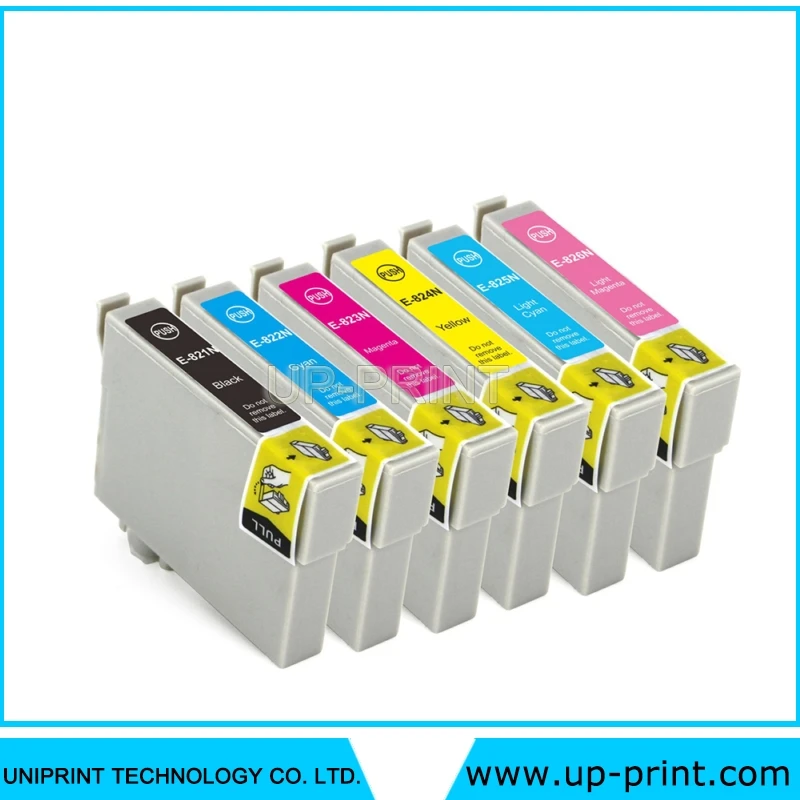 UP T0821 82N совместимый чернильный картридж для epson Stylus Photo R390 RX590 RX690 R290 RX610 TX800FW TX700W T50