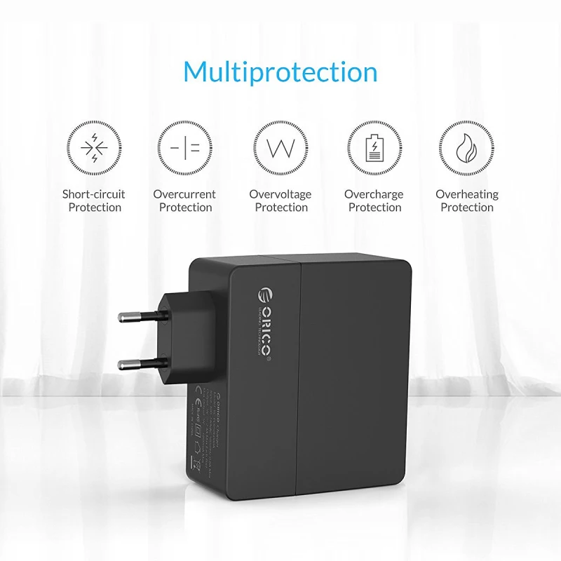 Настольное USB зарядное устройство ORICO 4 порта настенное 34 Вт для iPhone 7 умное